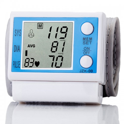 KEMEI - Lcd Digital Memory Wrist Cuff Blood Pressure Monitor Heart Beat Pulse Rate Meter