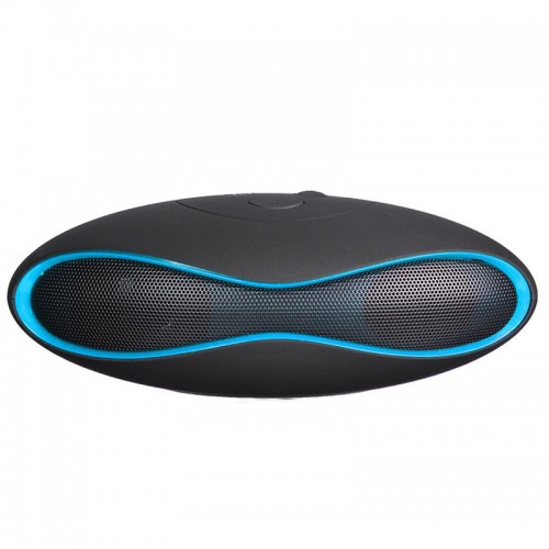 MULT - Function Mini Football Portable Wireless Stereo Bluetooth Speaker Mic Super Bass Black Blue