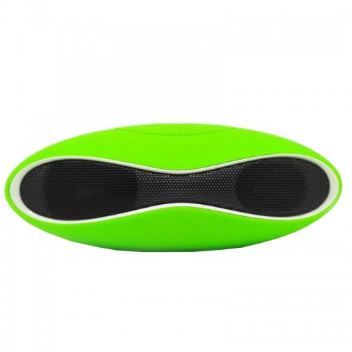 MULT - Function Mini Football Portable Wireless Stereo Bluetooth Speaker Mic Super Bass Green