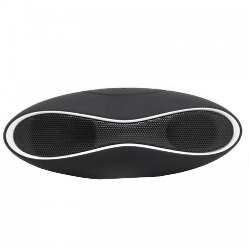 MULT - Function Mini Football Portable Wireless Stereo Bluetooth Speaker Mic Super Bass Black White