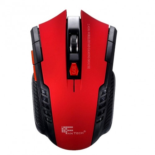 Mini 2.4ghz Portable Wireless Optical 6 Button Adjustable Professional Gaming Game Mouse For Pc Laptop Red