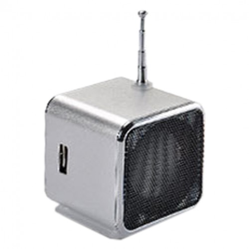 PORTABLE - Micro Usb Stereo Speaker Td-V26 Fm Radio Mini Parlantes Computer Speakers Loudspeakers Audio Receiver Gray