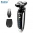 KEMEI - 3 In1 Washable Rechargeable Electric Shaver Triple Blade Electric Shaving Razors Men Face Care 5D Floating