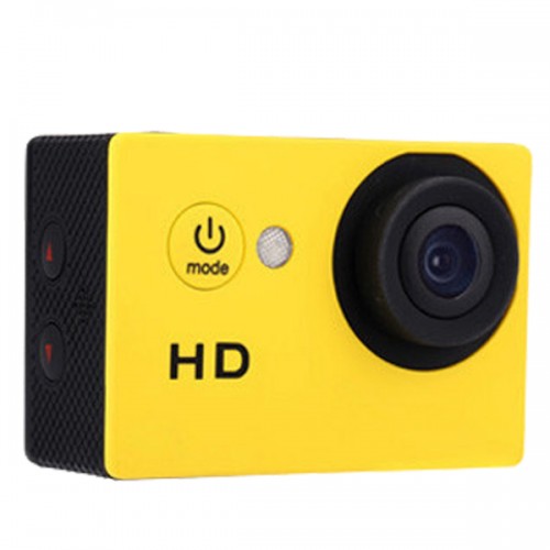 Camera Hd 720p Sport Dv Action 2.0 Lcd 90 Degree Wide Angle Lens 30m Waterproof Mini Digital Camcorder Yellow