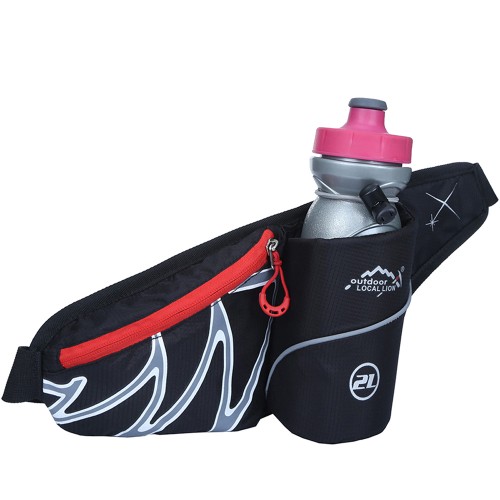 OEM - Sport Waist Bag Water Cellphone Pouch Storage Outdoor Equipment Morning Running Black