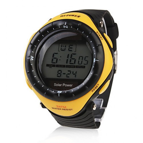 GEEKTHINK - Solar Powered Multi-Functional Digital Wristwatch Sports 01