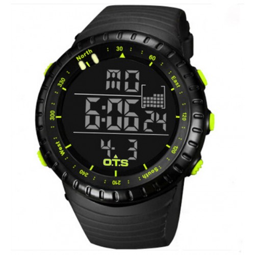 OTS - Men's Watch LED Sports Digital Watch Clock 50M Waterproof Men Military Wristwatches