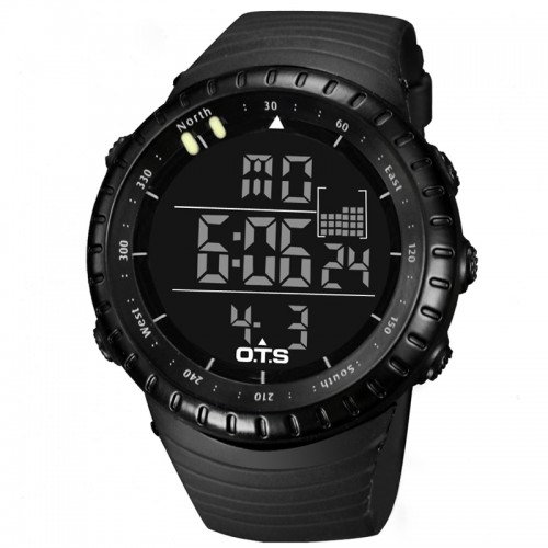 OTS - Men's Watch LED Sports Digital Watch Clock 50M Waterproof Men Military Wristwatches