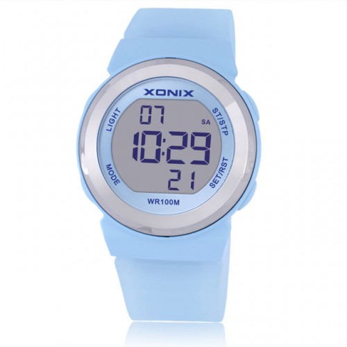 XONIX - Fashion Women Sports Watches Waterproof 100m Ladies Jelly LED Digital Watch Swimming Diving Hand Clock