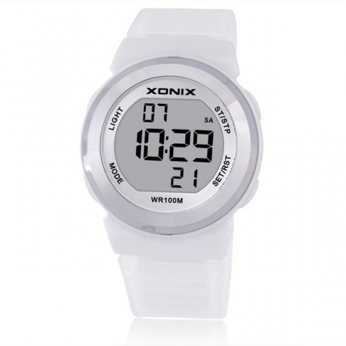 XONIX - Fashion Women Sports Watches Waterproof 100m Ladies Jelly LED Digital Watch Swimming Diving Hand Clock