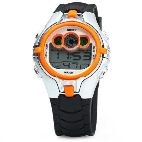 OEM - Digital Sport Watches Fashion Alarm Date Chronograph Orange