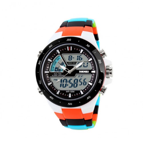 SKMEI - Waterproof Fashion Casual Quartz Watch Digital Analog Military Multifunctional 05