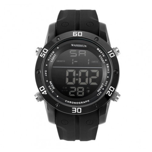 SMAEL - Orange Led Digital Watches Sports Alloy Clock White