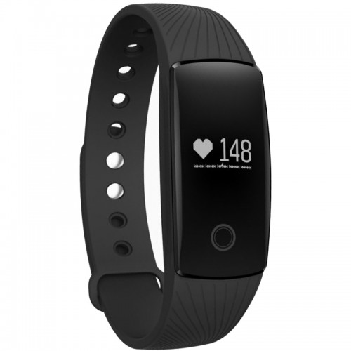 OEM - 4.0 Smartband Heart Rate Monitor Actively Fitness Tracker Sleep Monitor Black