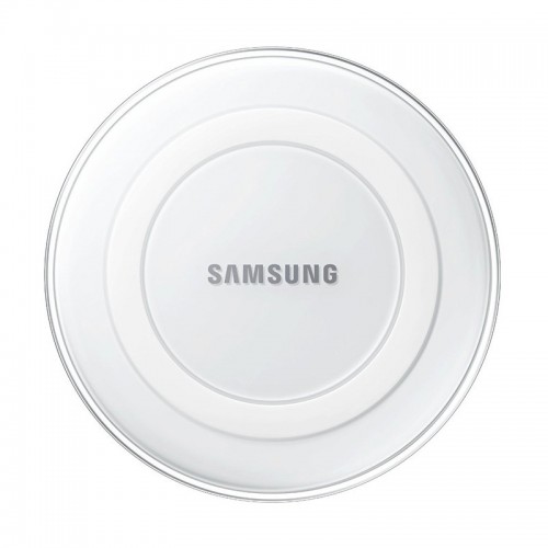 SAMSUNG - Wireless Charger Blue Light High Efficiency Wireless Charging Pad For Galaxy S6 Edge White